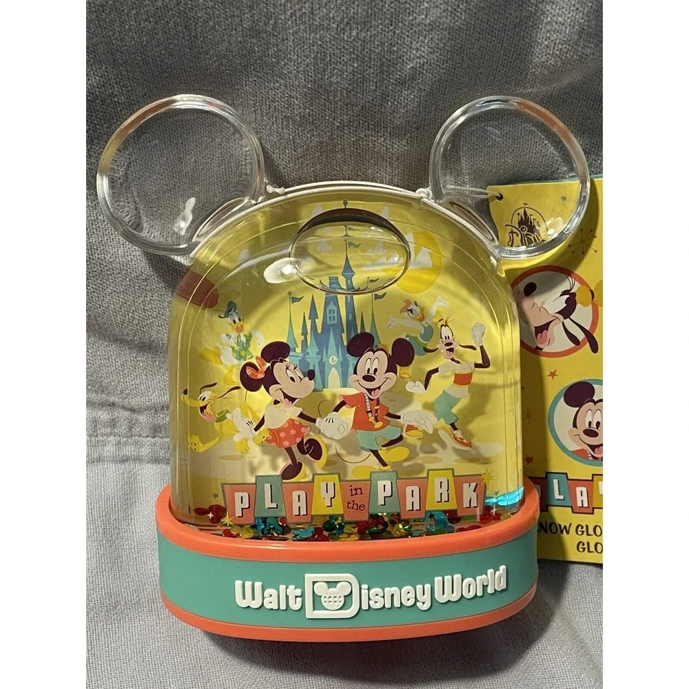 NEW Disney Mickey Mouse & Friends Play in‎ the Park Snow Globe w/ Mickey Ears